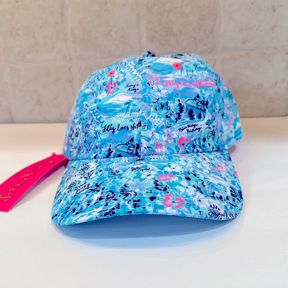 NWT Blue Peri Lilly Loves North Carolina Run Around Hat - Picture 6 of 7